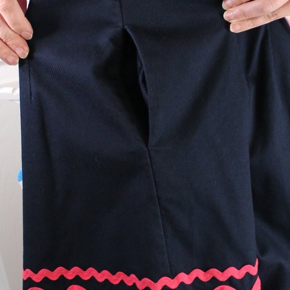 Vineyard Vines Ric Rac Strapless Sweetheart Neck Preppy Dress in Navy & Pink - Picture 6 of 6